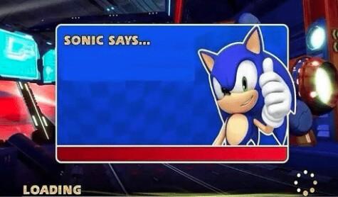 Sonic Says meme template
