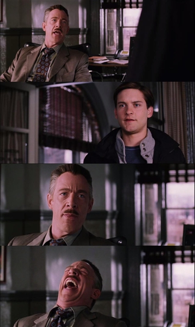 Spiderman Laugh meme template