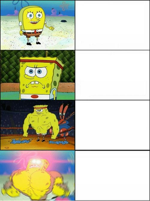 Sponge Finna Commit Muder meme template