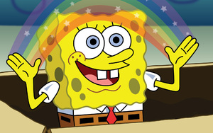 spongebob magic meme template
