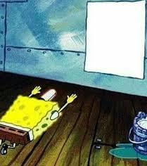 spongebob worship meme template