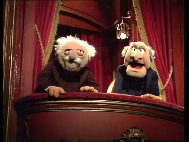 Statler and Waldorf meme template