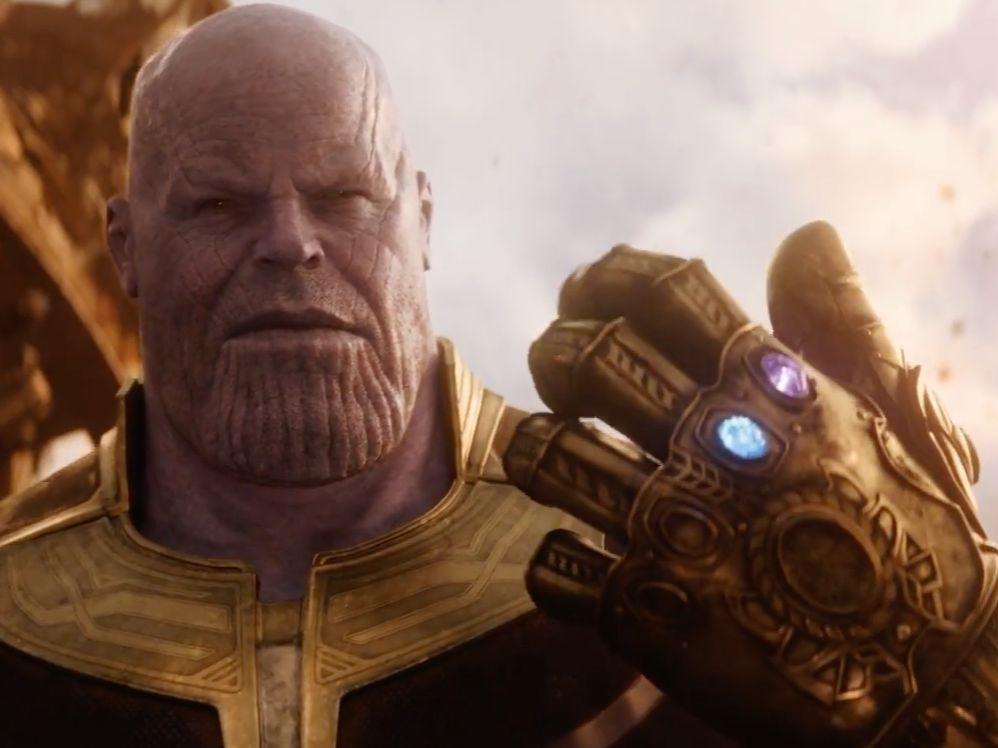 Thanos Smile meme template