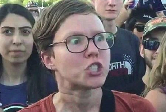 Triggered Liberal meme template