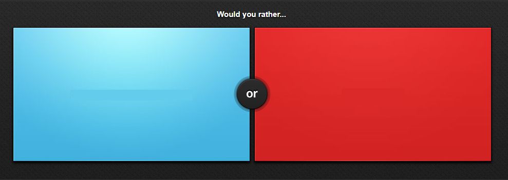 Would you rather meme template